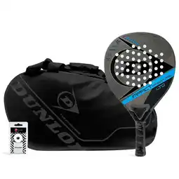 Decathlon Pack Dunlop Impact Carbon Blue Intro Carbon Black aanbieding