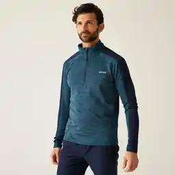 Decathlon Hepley isolerende rekbare fleecetrui met 1/2 rits voor heren aanbieding