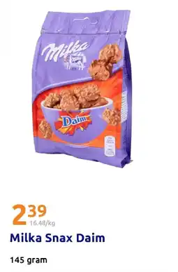 Action Milka Snax Daim aanbieding