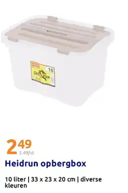 Action Heidrun opbergbox aanbieding