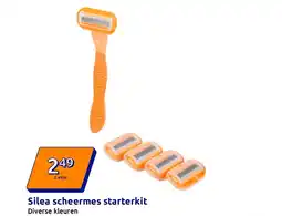 Action Silea scheermes starterkit aanbieding