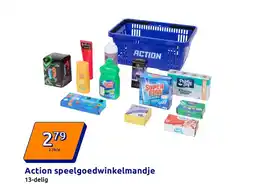 Action Action speelgoedwinkelmandje aanbieding