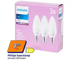 Action Philips kaarslamp aanbieding