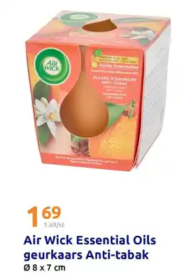 Action Air Wick Essential Oils geurkaars Anti-tabak aanbieding