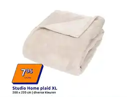 Action Studio Home plaid XL aanbieding