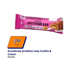 Action Accelerate proteïne reep Cookie & Cream aanbieding