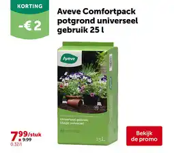 AVEVE Aveve Comfortpack potgrond universeel gebruik 25 l aanbieding