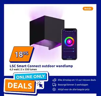 Action LSC Smart Connect outdoor wandlamp aanbieding