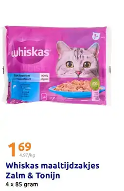 Action Whiskas maaltijdzakjes Zalm & Tonijn aanbieding