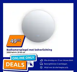 Action Badkamerspiegel met ledverlichting aanbieding