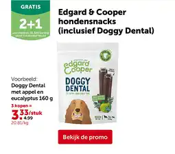 AVEVE Doggy Dental met appel en eucalyptus 160 g aanbieding