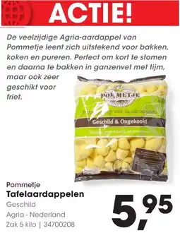 Hanos Pommetje Tafelaardappelen aanbieding
