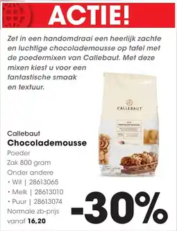 Hanos Callebaut Chocolademousse aanbieding