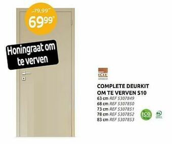 Brico Complete deurkit om te verven s10 aanbieding