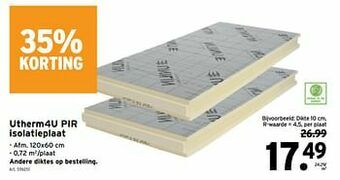 GAMMA Utherm4u pir isolatieplaat aanbieding