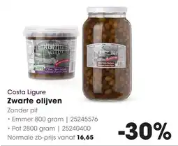Hanos Costa Ligure Zwarte olijven aanbieding