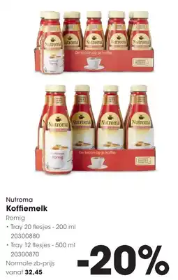 Hanos Nutroma Koffiemelk Romig aanbieding