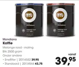 Hanos Mondiano Koffiemelange rood Sterkte: aanbieding