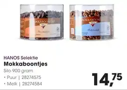 Hanos Hanos Selektie Mokkaboontjes aanbieding