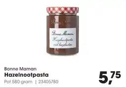Hanos Bonne Maman Hazelnootpasta aanbieding