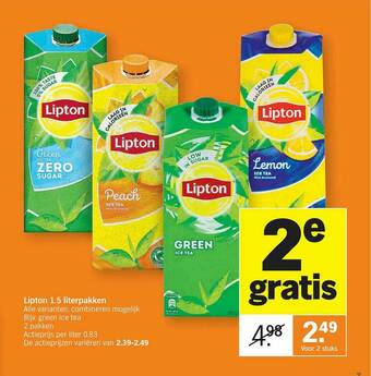 Albert Heijn Lipton Ice Tea aanbieding