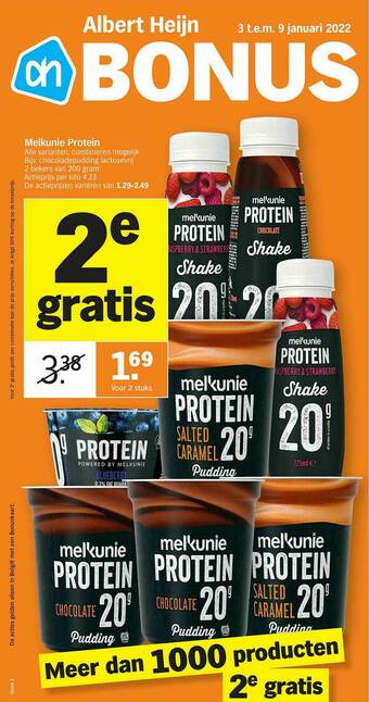 Albert Heijn Melkunie Protein aanbieding