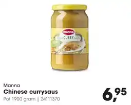 Hanos Manna Chinese Currysaus aanbieding