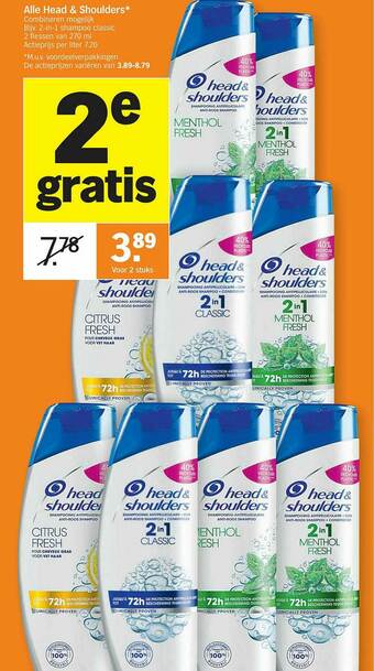 Albert Heijn Head & Shoulders aanbieding