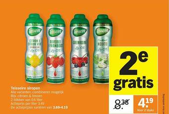 Albert Heijn Teisseire Siropen aanbieding