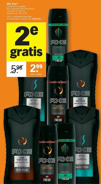 Albert Heijn Axe aanbieding