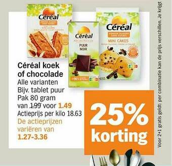 Céréal Koek Of Chocolade