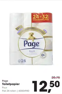 Hanos Page Toiletpapier aanbieding