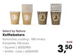 Hanos Select by Nature Koffiebekers aanbieding