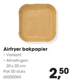 Hanos Airfryer Bakpapier aanbieding