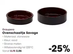 Hanos Graupera Ovenschaaltje Savage aanbieding