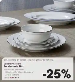 Hanos Select Dinnerware Serviesserie Elisa aanbieding
