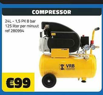 Bouwcenter Frans Vlaeminck Compressor aanbieding