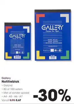 Hanos Gallery Notitieblok aanbieding