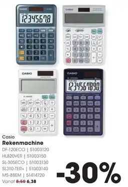 Hanos Casio Rekenmachine aanbieding