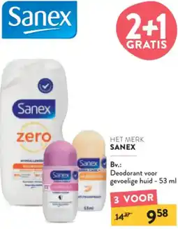 Di Sanex Deodorant voor gevoelige huid aanbieding