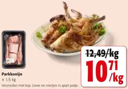 Colruyt Parkkonijn aanbieding