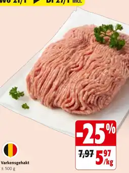 Colruyt Varkensgehakt aanbieding