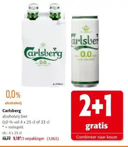 Colruyt Carlsberg alcoholvrij bier 0.0% vol aanbieding