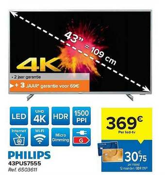 Carrefour Philips Led Tv aanbieding