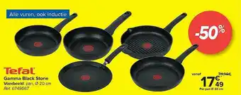 Carrefour Tefal Gamma Black Stone aanbieding