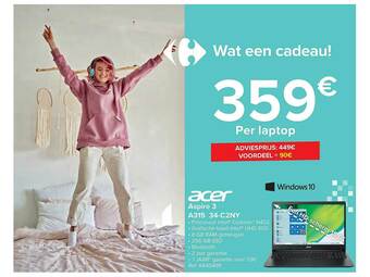 Carrefour Acer Aspire 3 aanbieding