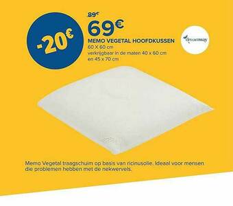 Memo Vegetal Hoofdkussen