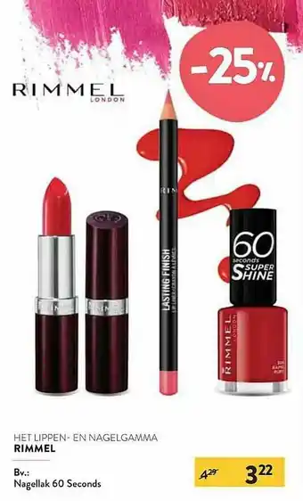 Di Het Lippen - En Nagelgamma Rimmel aanbieding