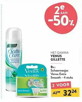 Di Het Gamma Venus Gillette 2e Aan -50% aanbieding