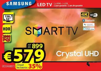 ElectroStock Samsung Led Tv Smart Tv Crystal Uhd aanbieding